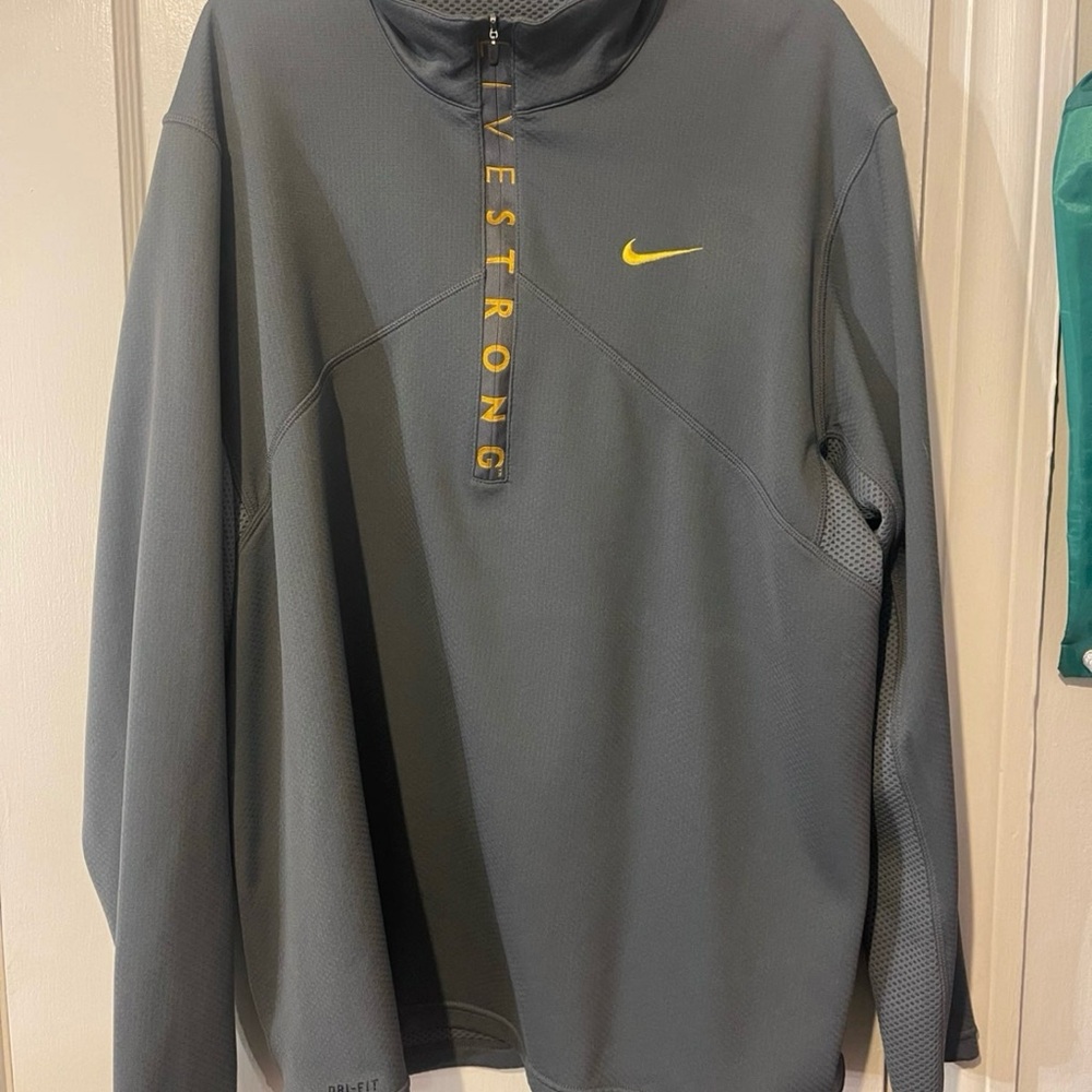 Nike Gray and Yellow Performance Jacket
